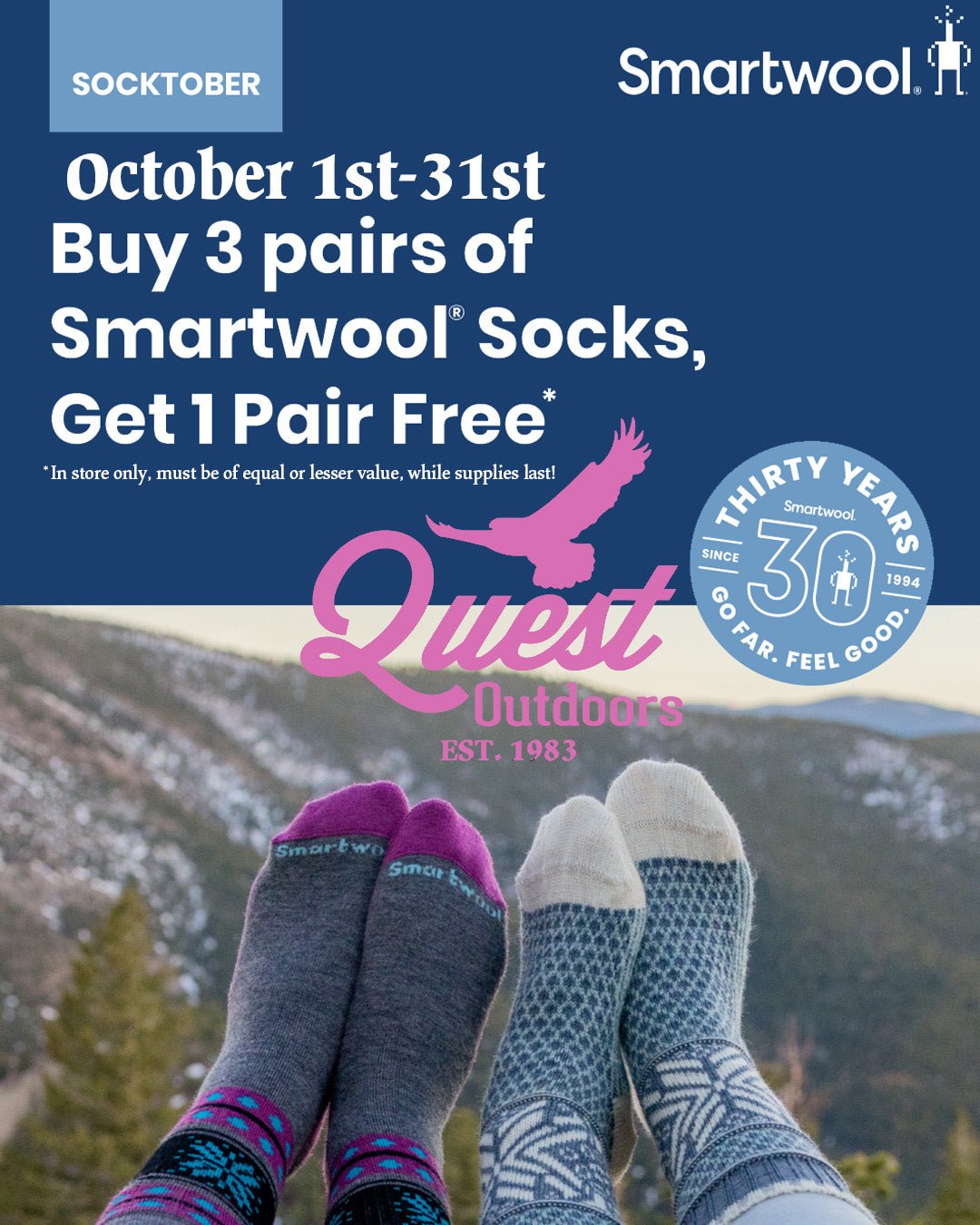 Smartwool Buy 3 Get One Free - Quest Outdoors