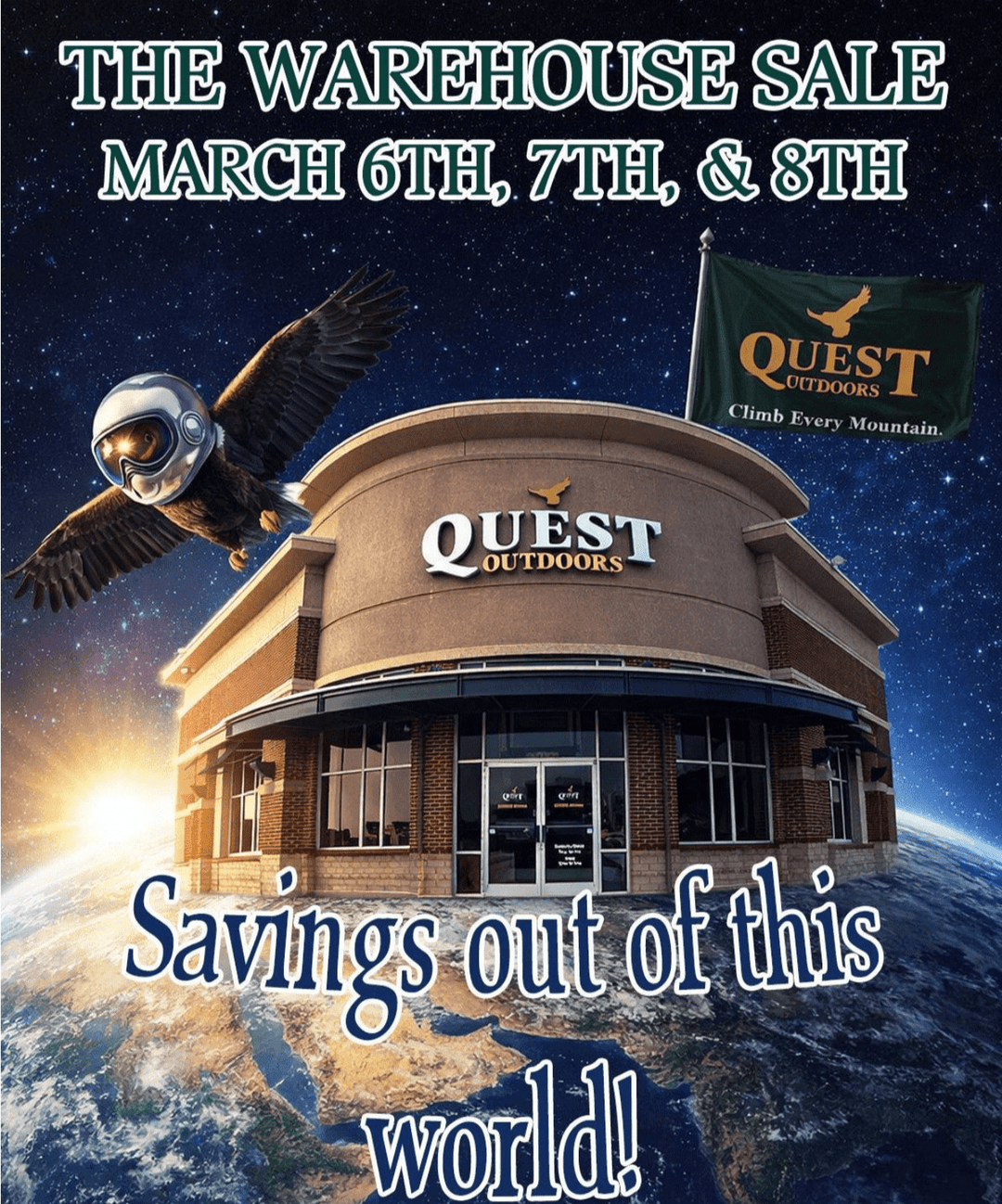 The Giant Warehouse Sale 2026 - Quest Outdoors
