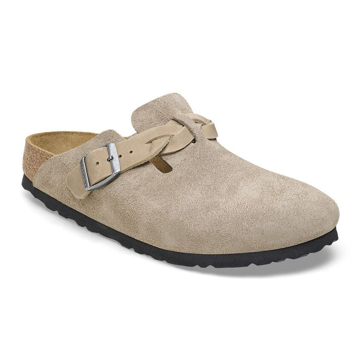 Birkenstock Boston Braided Suede Leather