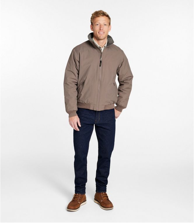 L.L.Bean Men's Warm-Up Jacket, Fleece Lined, Regular