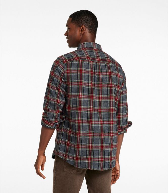 L.L.Bean Men's Scotch Plaid Flannel Shirt, Traditional Fit