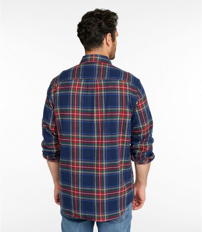 L.L.Bean Men's Scotch Plaid Flannel Shirt, Traditional Fit