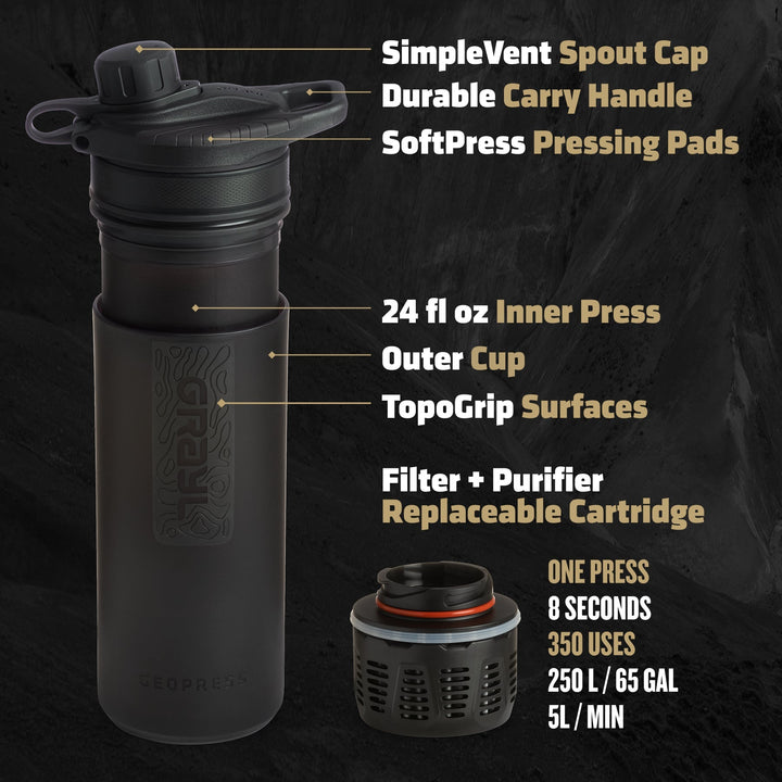 24oz GeoPress Purifier - Quest Outdoors