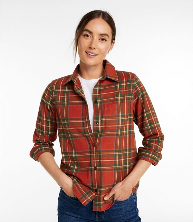 L.L.Bean Women's Scotch Plaid Shirt Regular