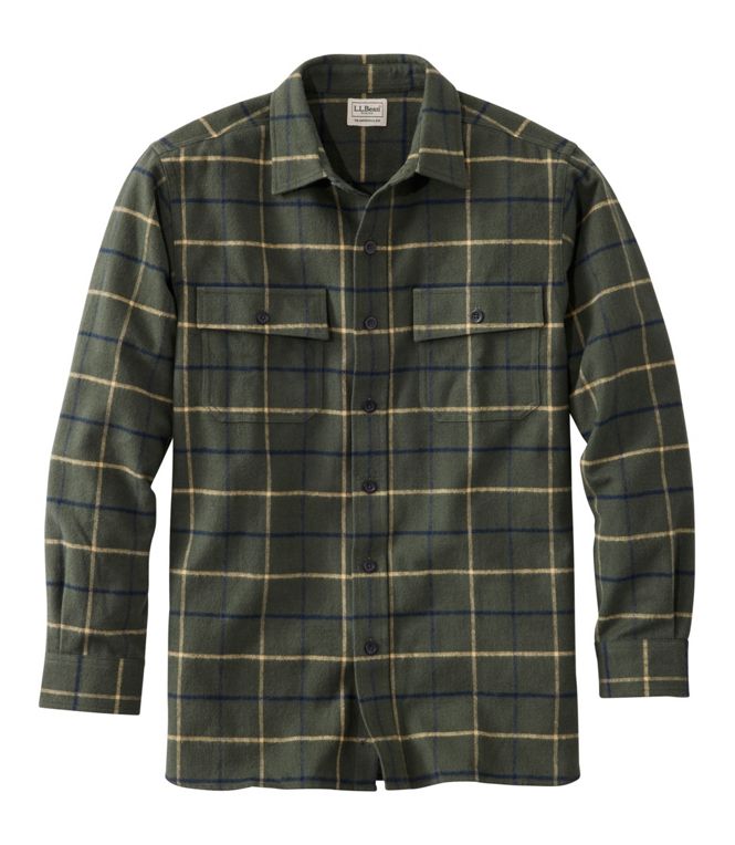 L.L.Bean Men's Chamois Shirt Plaid Regular