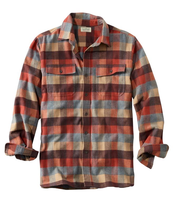 L.L.Bean Men's Chamois Shirt Plaid Regular