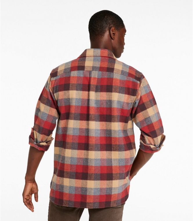 L.L.Bean Men's Chamois Shirt Plaid Regular