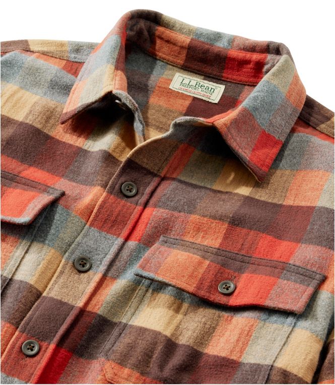 L.L.Bean Men's Chamois Shirt Plaid Regular