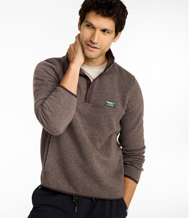 L.L.Bean Men's Bean's Sweater Fleece Pullover Regular