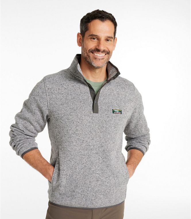 L.L.Bean Men's Bean's Sweater Fleece Pullover Regular