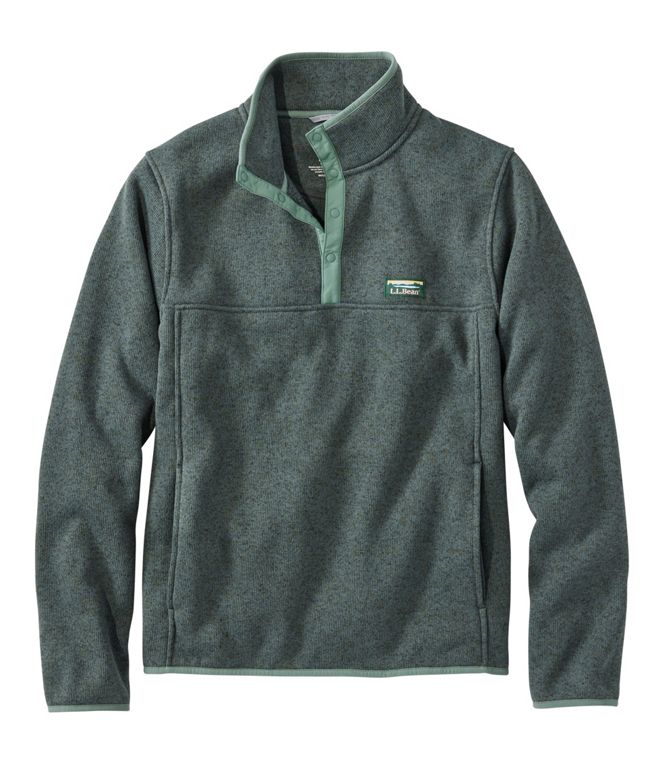 L.L.Bean Men's Bean's Sweater Fleece Pullover Regular