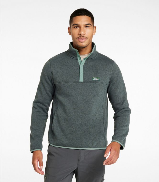 L.L.Bean Men's Bean's Sweater Fleece Pullover Regular