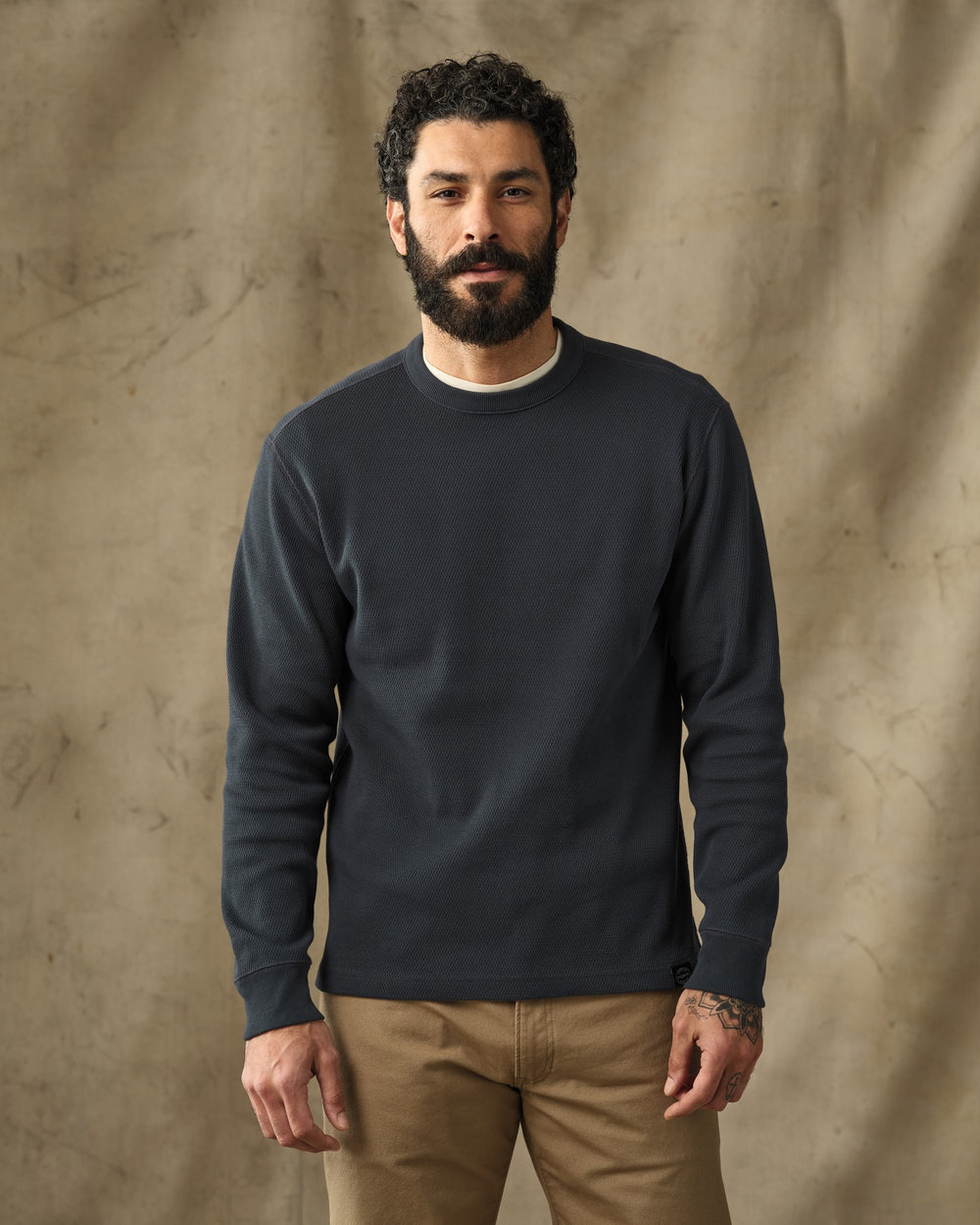 Filson Men's Waffle Knit Thermal Crewneck
