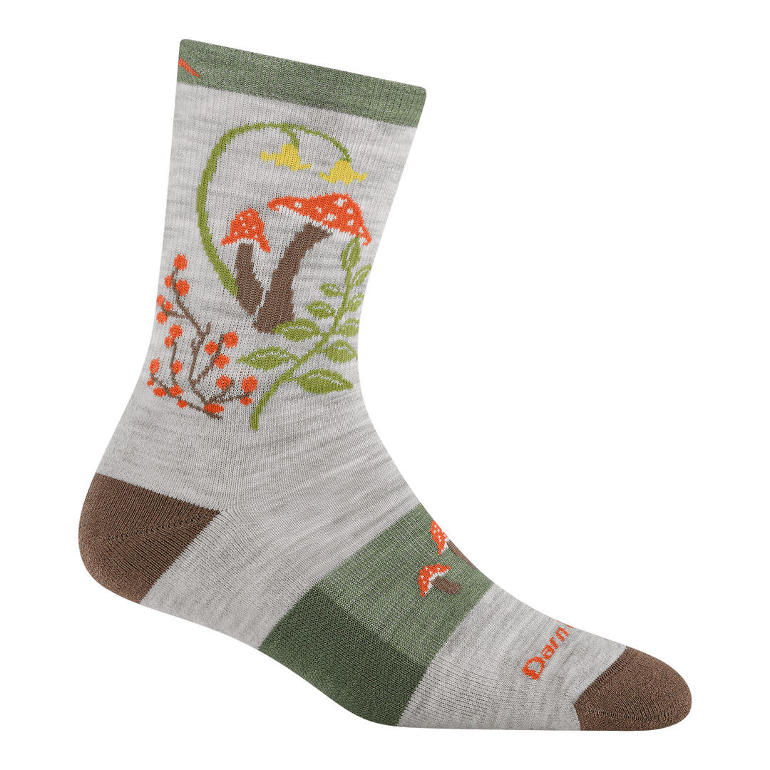 Darn Tough Women's Mellow Mushrooms Micro Crew Lightweight Hiking Socks