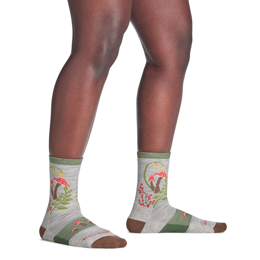 Darn Tough Women's Mellow Mushrooms Micro Crew Lightweight Hiking Socks