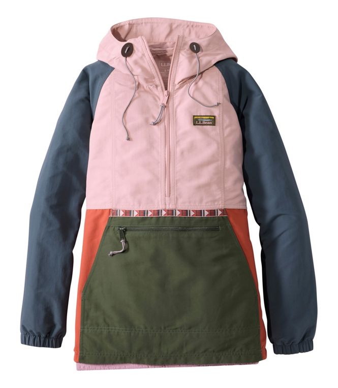 L.L.Bean Woman's Mountain Classic Anorak Multi Color Regular