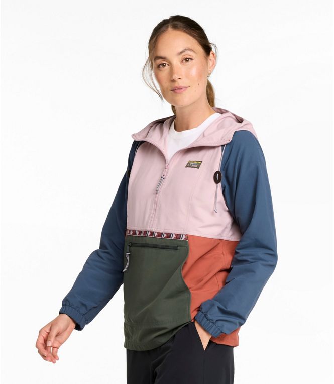 L.L.Bean Woman's Mountain Classic Anorak Multi Color Regular