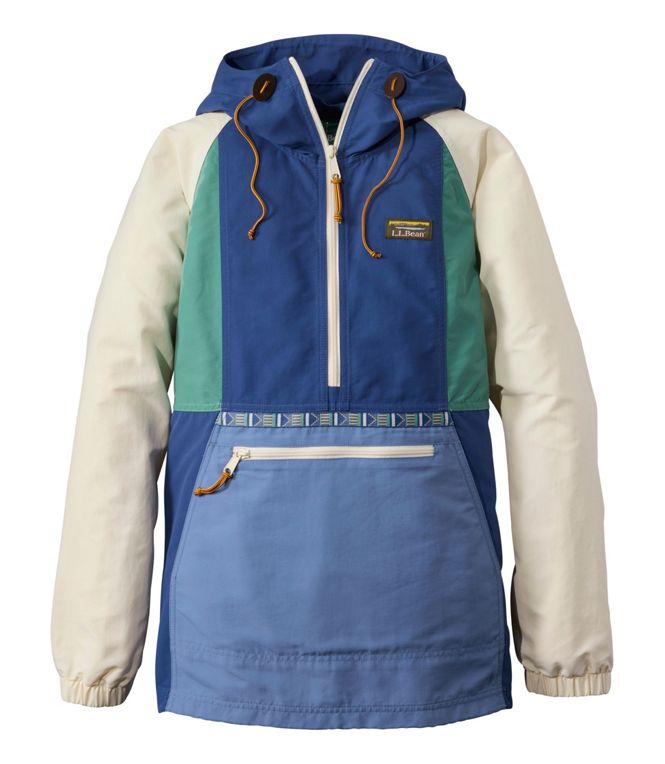 L.L.Bean Woman's Mountain Classic Anorak Multi Color Regular