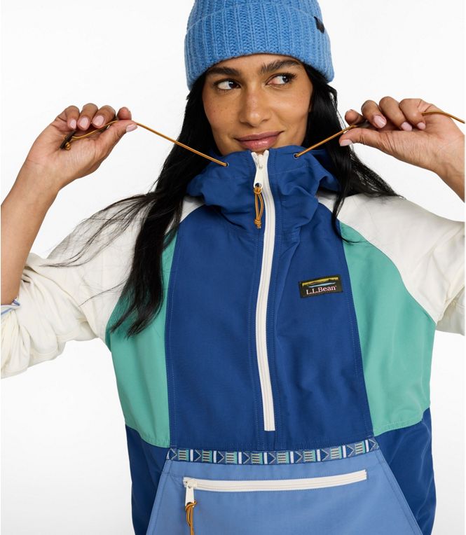 L.L.Bean Woman's Mountain Classic Anorak Multi Color Regular