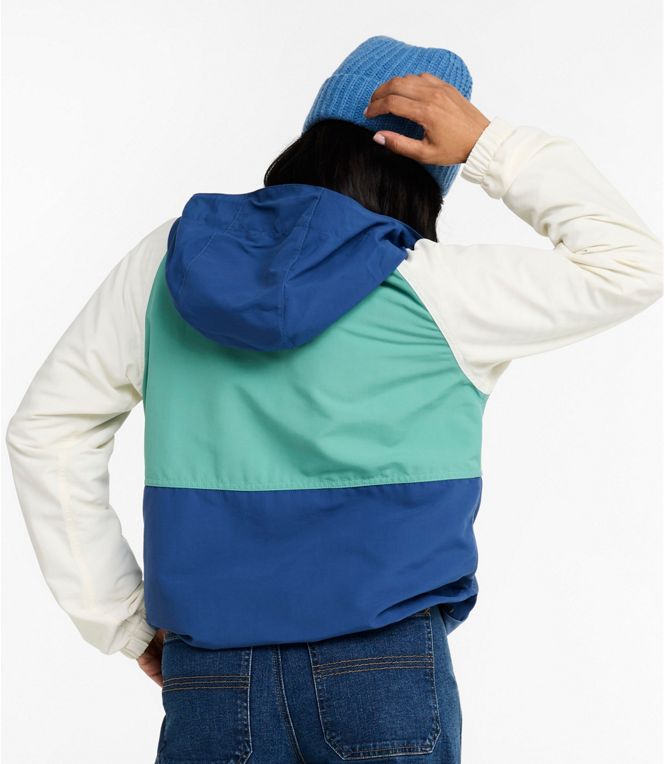 L.L.Bean Woman's Mountain Classic Anorak Multi Color Regular