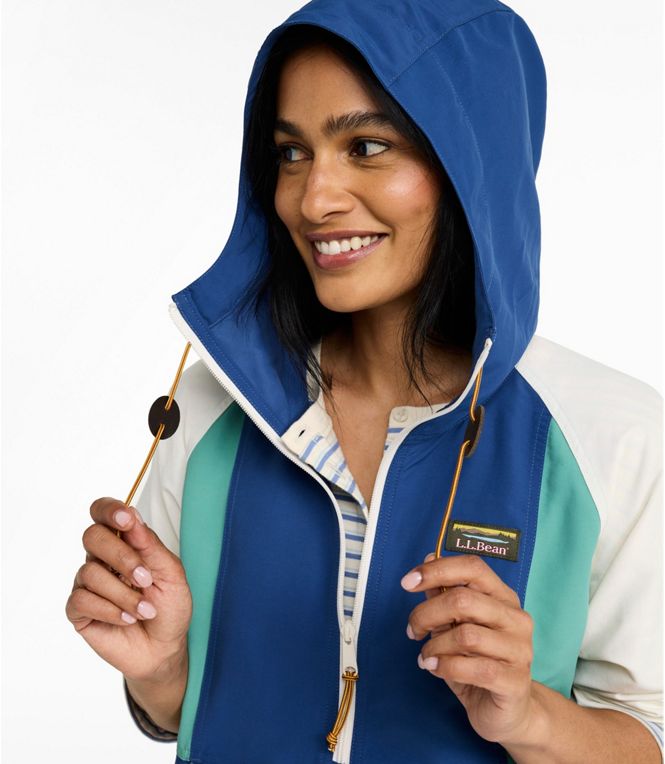 L.L.Bean Woman's Mountain Classic Anorak Multi Color Regular