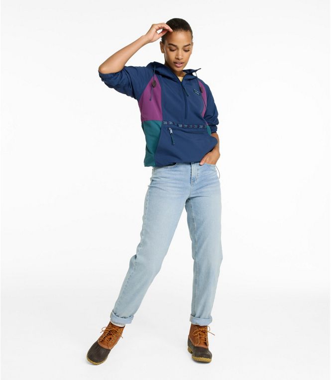 L.L.Bean Woman's Mountain Classic Anorak Multi Color Regular