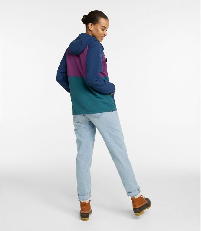 L.L.Bean Woman's Mountain Classic Anorak Multi Color Regular