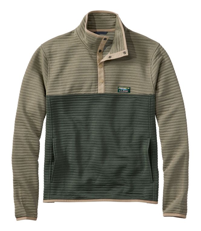 L.L.Bean Men's Airlight Knit Pullover Colorblock Regular