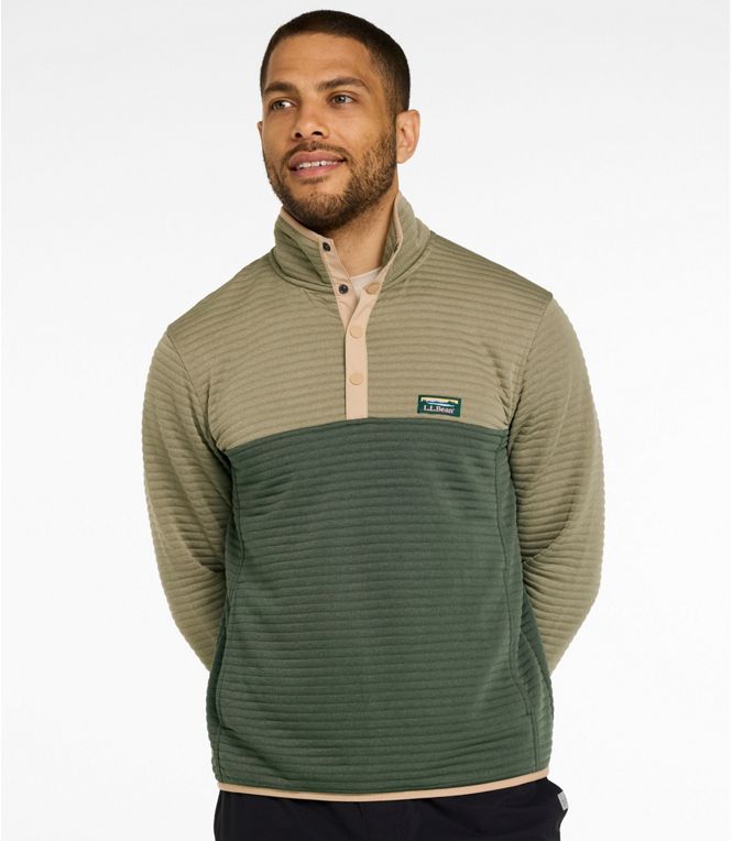 L.L.Bean Men's Airlight Knit Pullover Colorblock Regular
