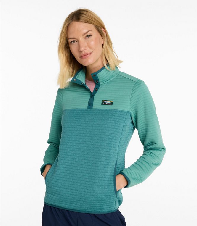 L.L.Bean Women's Airlight Pullover, Colorblock, Regular