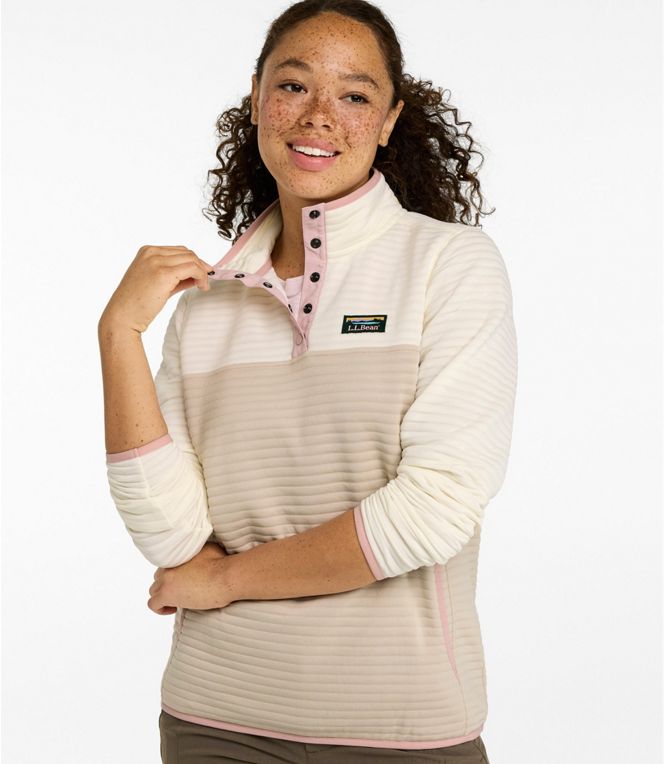 L.L.Bean Women's Airlight Pullover, Colorblock, Regular