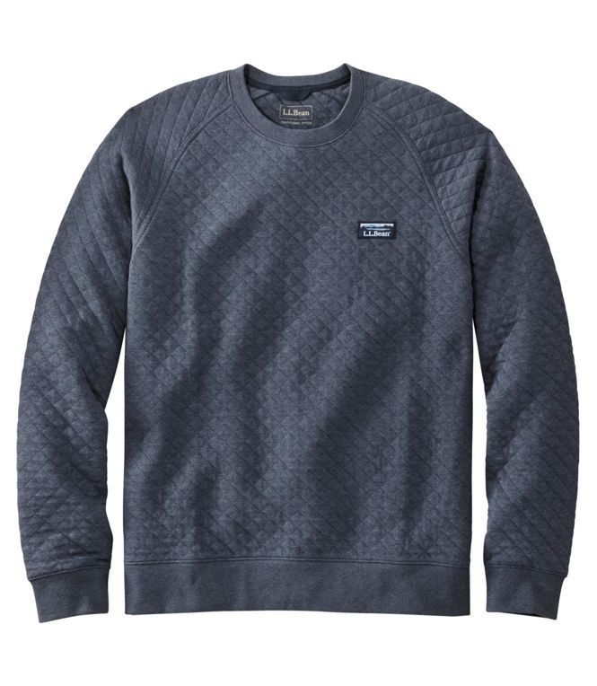 L.L.Bean Men's Bean's Quilted Crewneck Regular