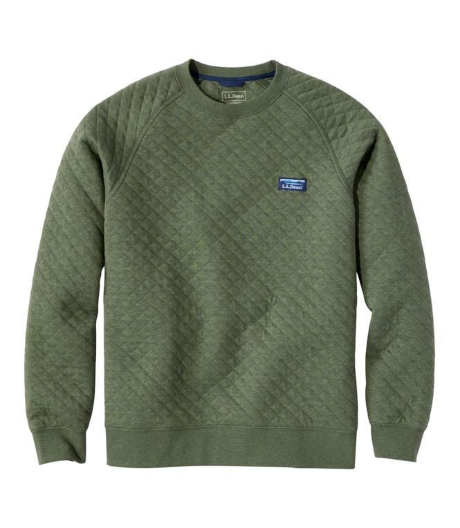L.L.Bean Men's Bean's Quilted Crewneck Regular