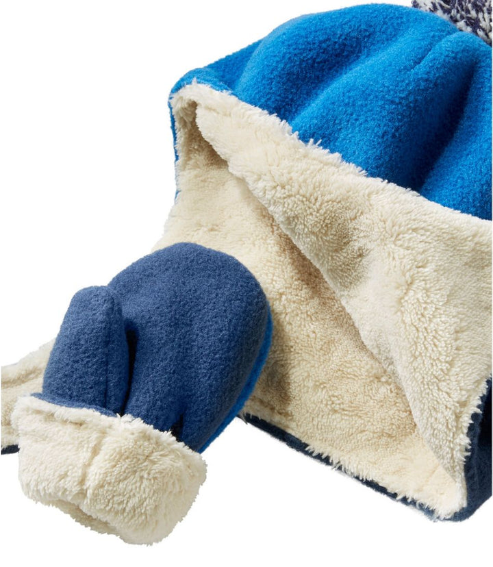 L.L.Bean Kids' Mountain Classic Fleece Hat and Mitten Set