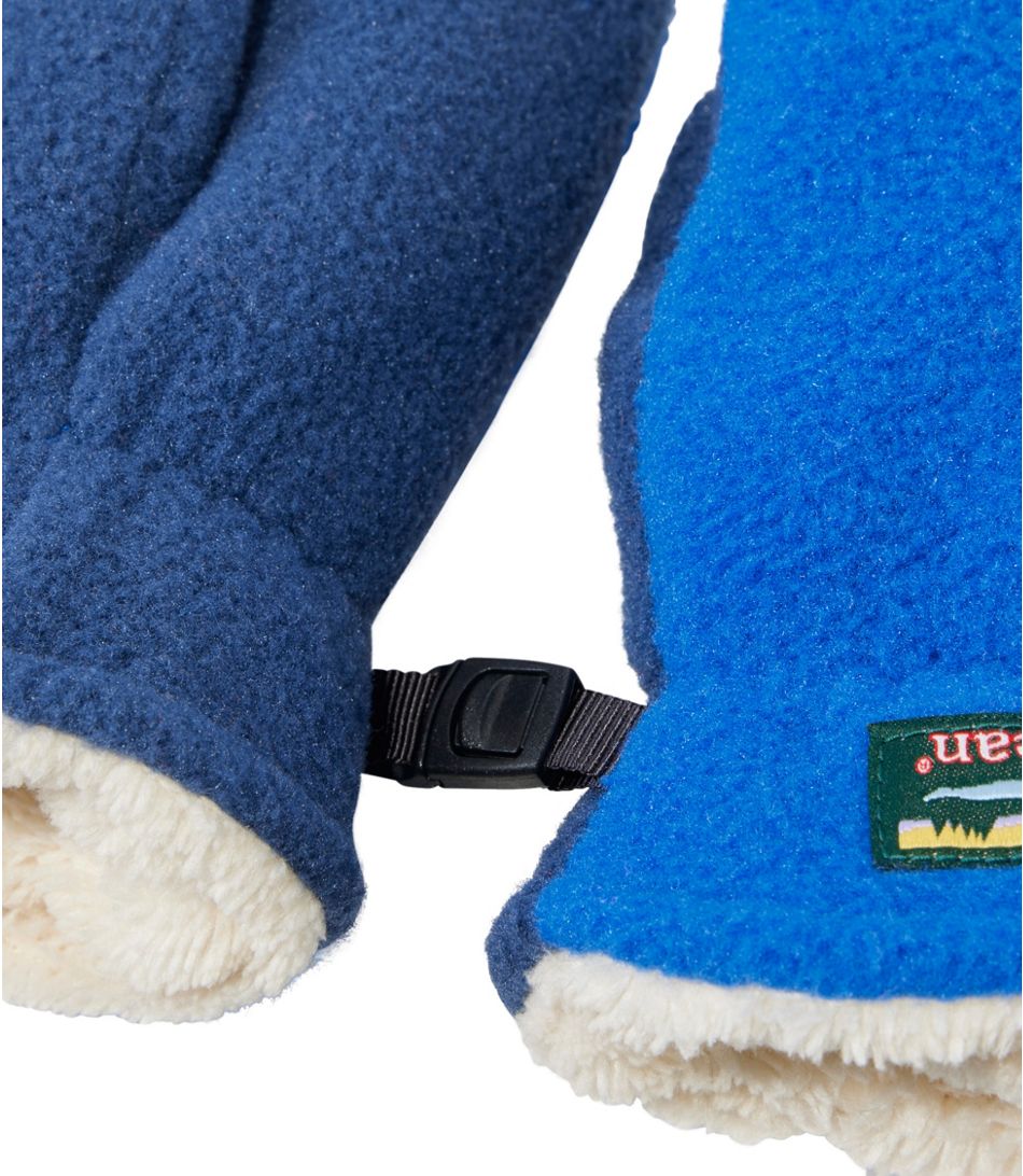 L.L.Bean Kids' Mountain Classic Fleece Hat and Mitten Set