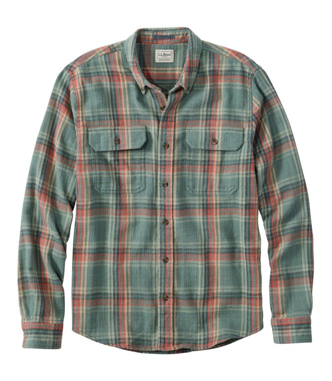 L.L.Bean Men's 1912 Field Flannel Slightly Fitted Plaid Reg