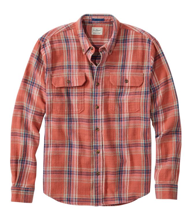 L.L.Bean Men's 1912 Field Flannel Slightly Fitted Plaid Reg
