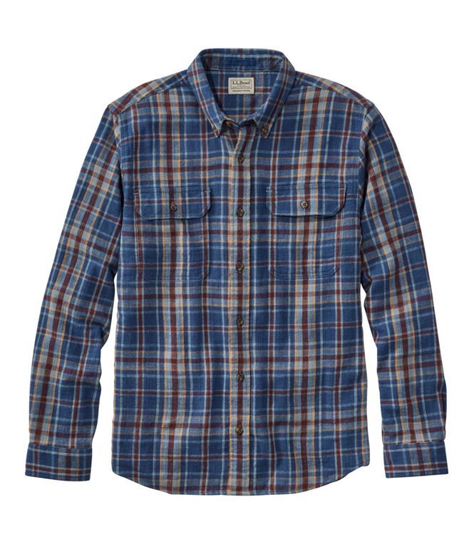 L.L.Bean Men's 1912 Field Flannel Slightly Fitted Plaid Reg