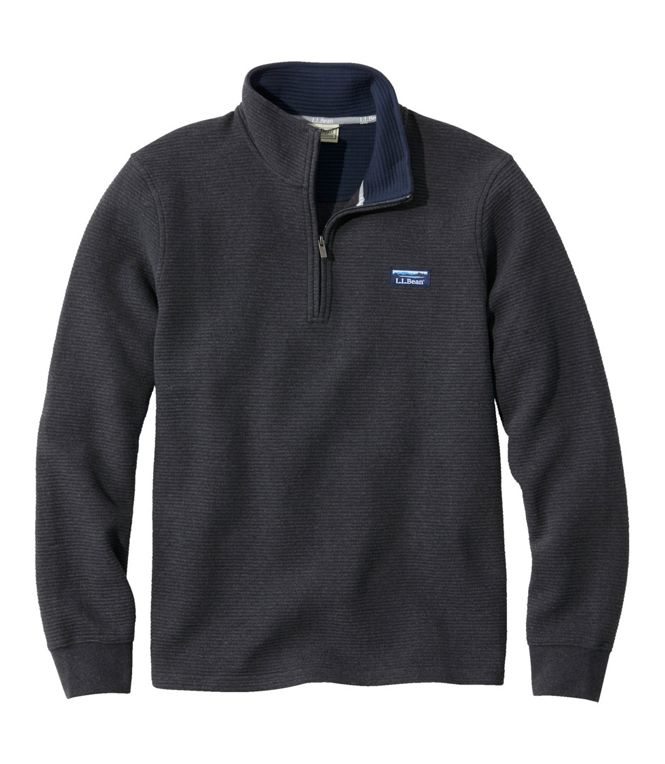 L.L.Bean Men's Lakewash Double-Knit 1/4 Zip LS Regular