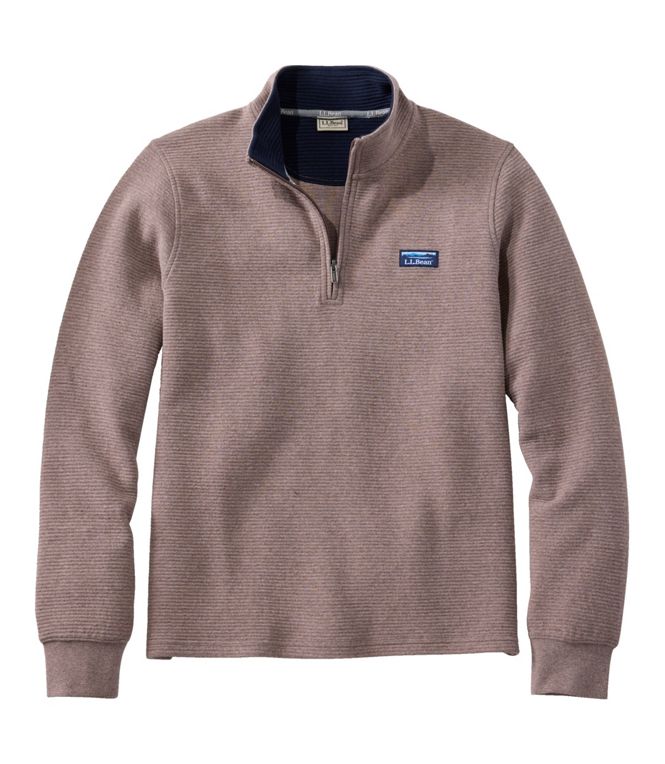 L.L.Bean Men's Lakewash Double-Knit 1/4 Zip LS Regular