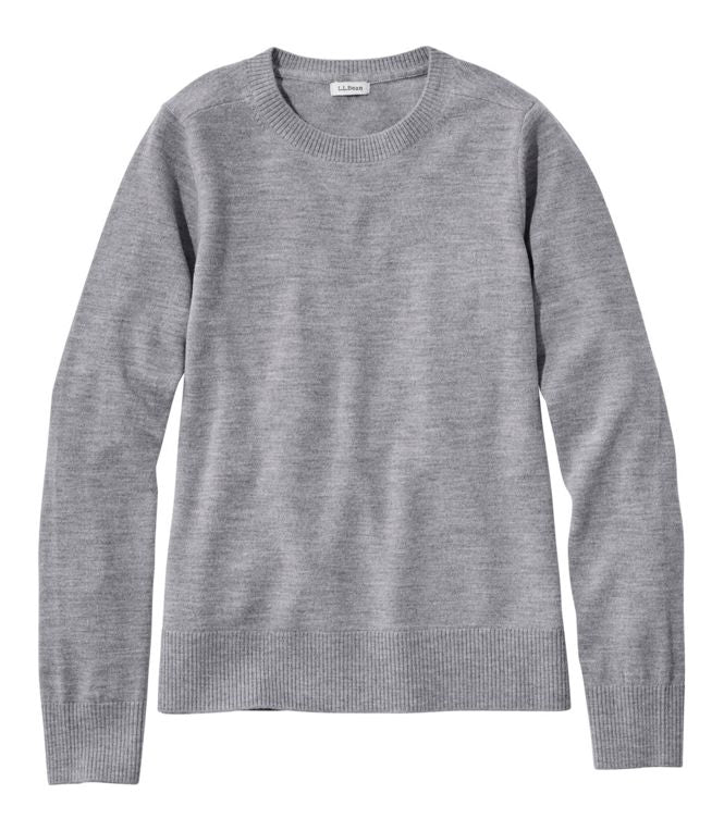 L.L.Bean Women's Essential Wool Crewneck Sweater Reg