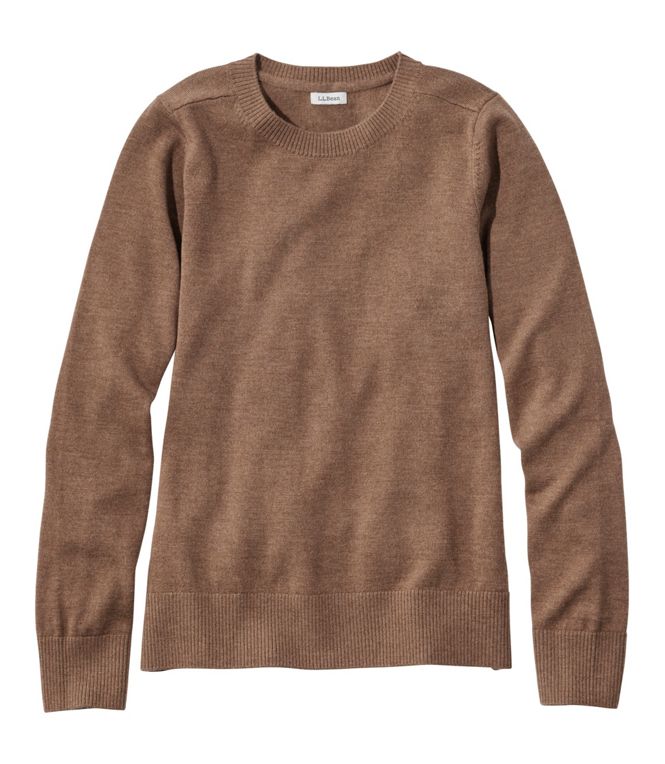 L.L.Bean Women's Essential Wool Crewneck Sweater Reg