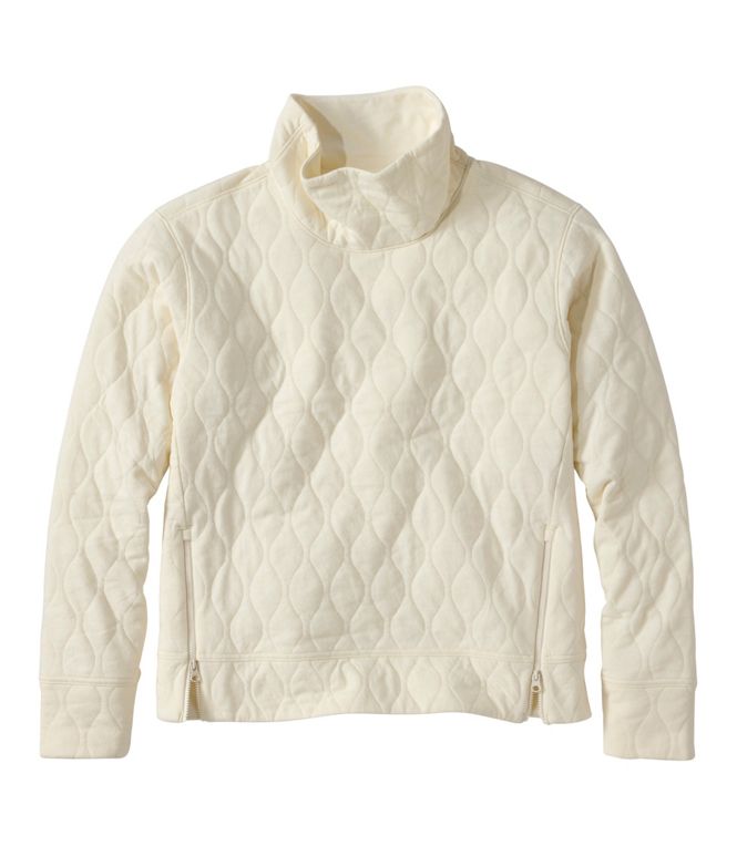 L.L.Bean Women's VentureSoft Quilted Funnelneck Pullover, Regular