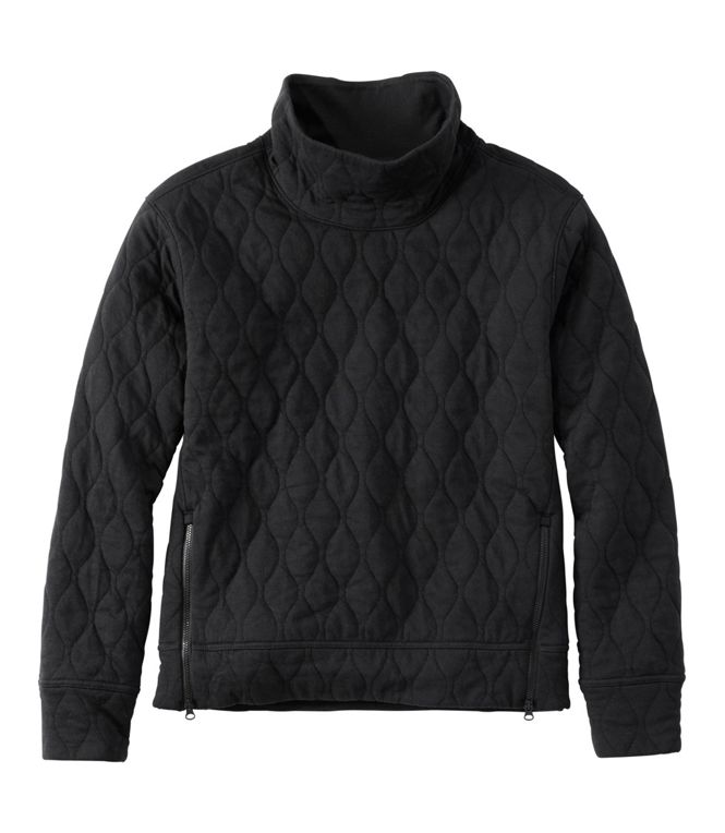 L.L.Bean Women's VentureSoft Quilted Funnelneck Pullover, Regular
