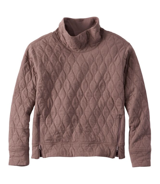 L.L.Bean Women's VentureSoft Quilted Funnelneck Pullover, Regular