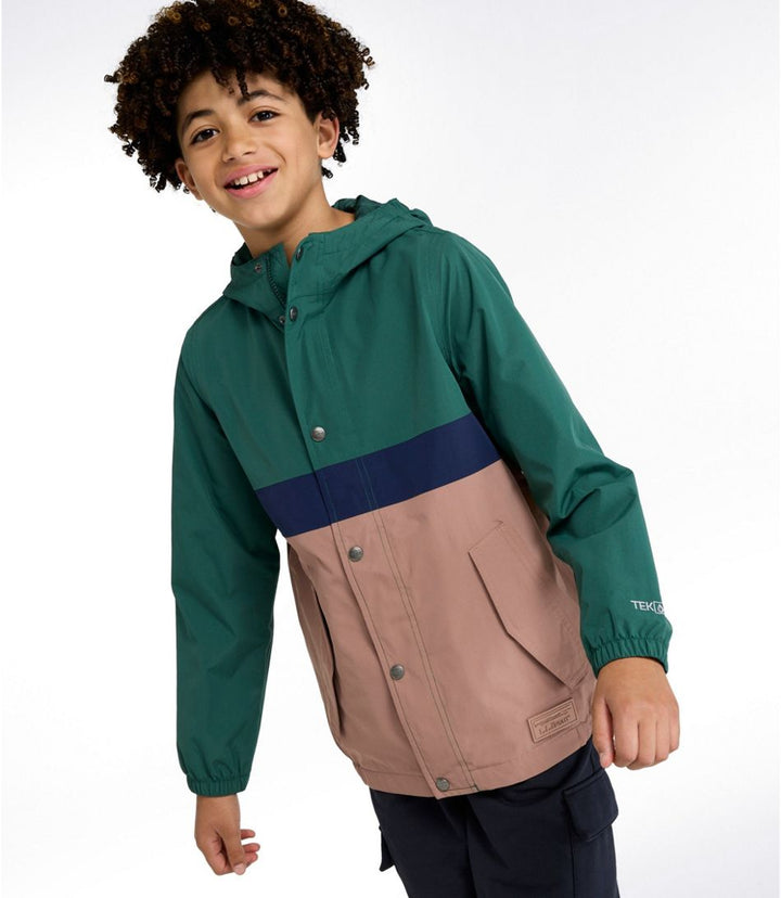 L.L.Bean Kids' Mountain Classic Flannel Lined Rain Jacket
