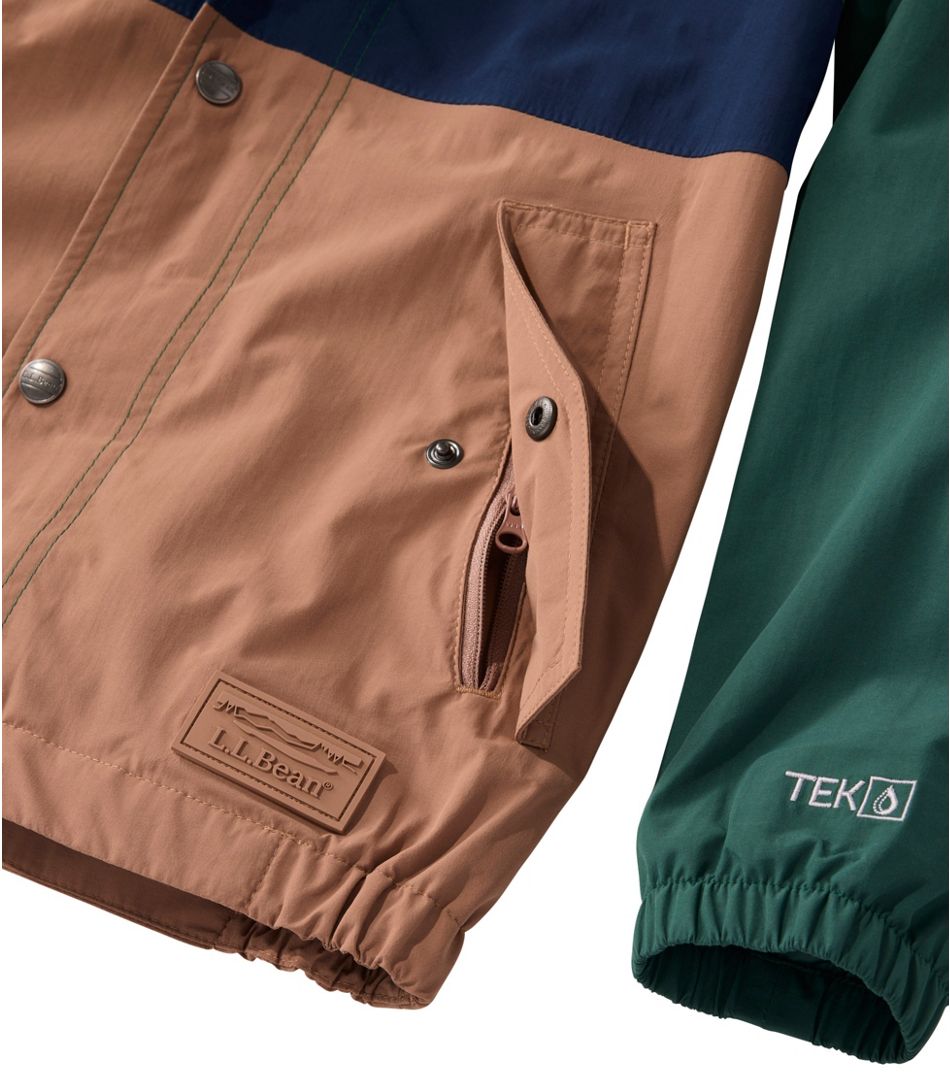 L.L.Bean Kids' Mountain Classic Flannel Lined Rain Jacket