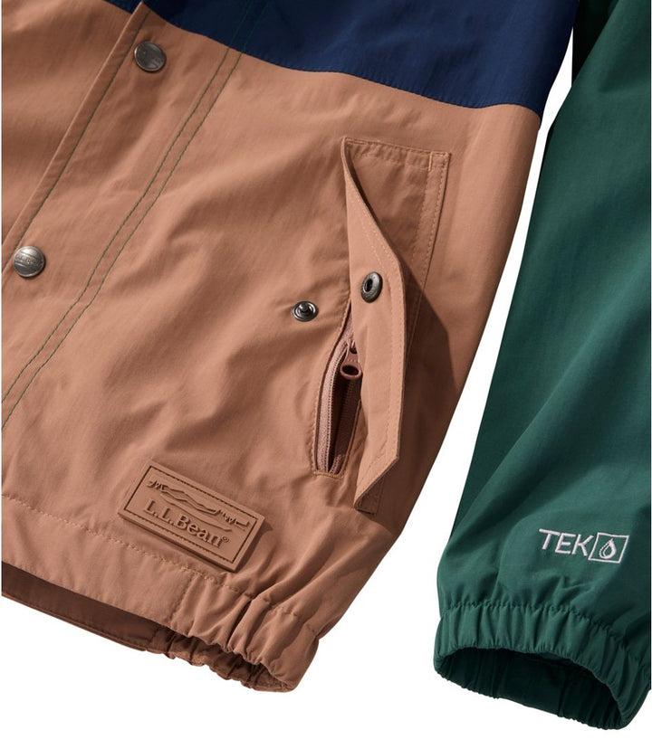 L.L.Bean Kids' Mountain Classic Flannel Lined Rain Jacket