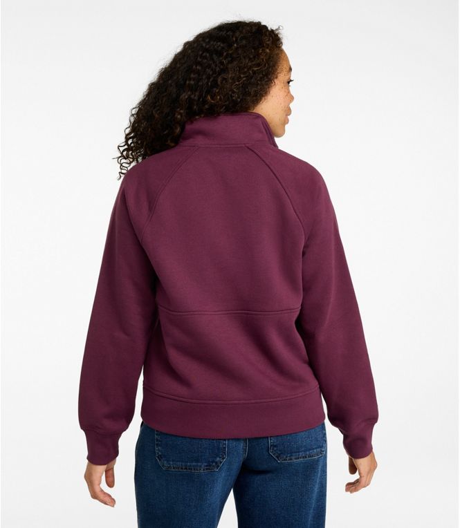 L.L.Bean W's Mountain Classic 1/2 Zip Sweatshirt Reg