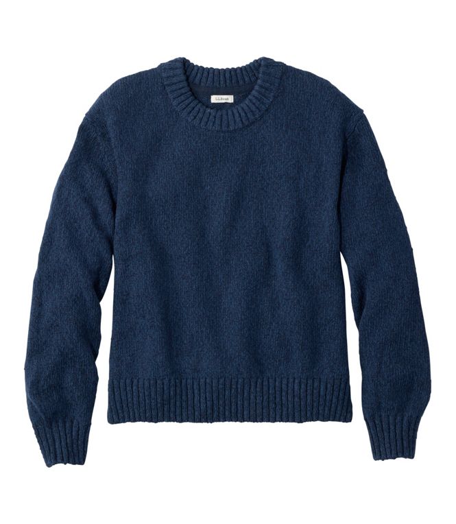 L.L.Bean Women's Cotton Ragg Sweater, Relaxed Crewneck, Regular